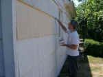 Dave putting on latex top coat (1387766 bytes)