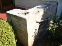 The wall after the loose stucco has been removed (4263806 bytes)