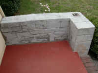 Second stucco coat applied and scored (4046821 bytes)