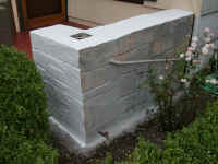 Wall half painted with Zinsser Water Tite (4269766 bytes)