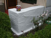 Wall coated in Zinsser Water Tite (4071816 bytes)