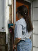 Bernadette sanding before cladding (573018 bytes)